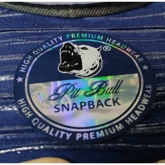 PitBull Dallas Spellout Mens Snapback Hat Blue One Size Fits Most - Picture 3 of 8